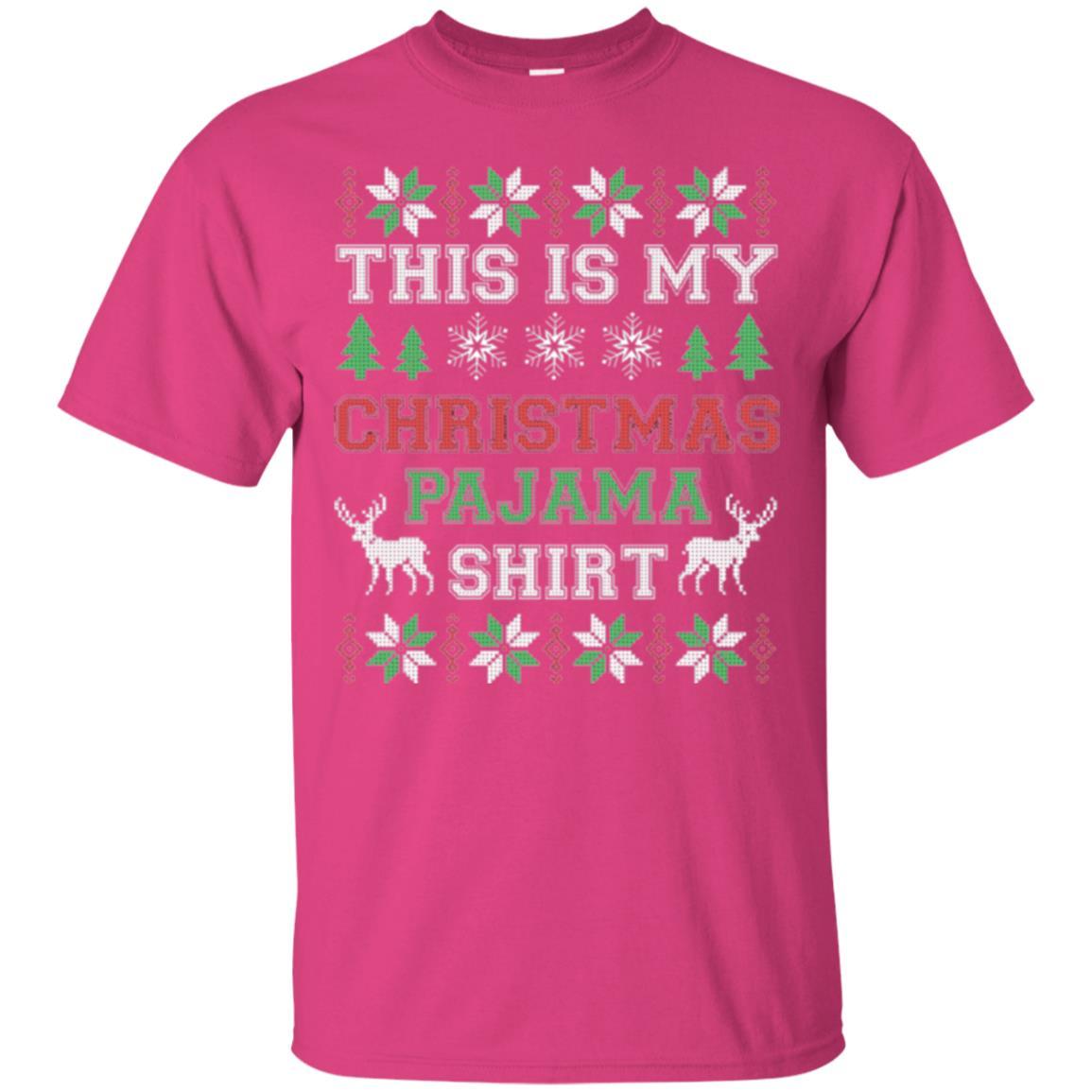 Christmas T-shirt This Is My Christmas Pajama Heliconia