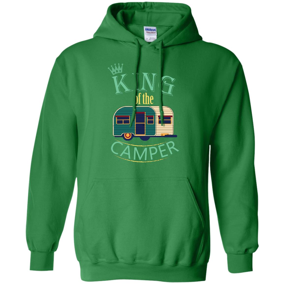 King Of The Camper Camping Lover Shirt Irish Green