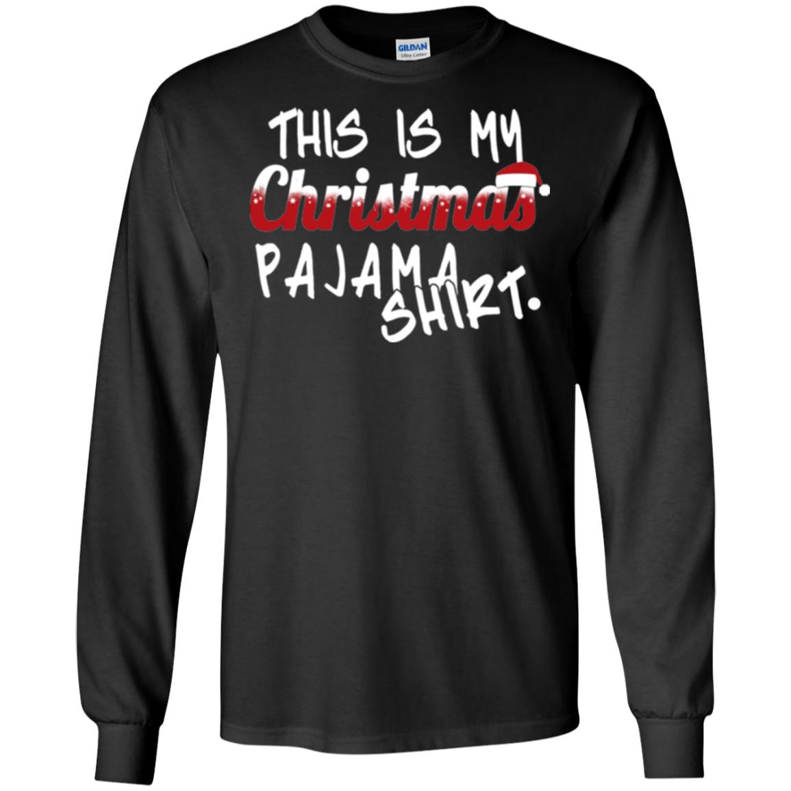 Christmas T-shirt This Is My Christmas Pajama Shirt Black