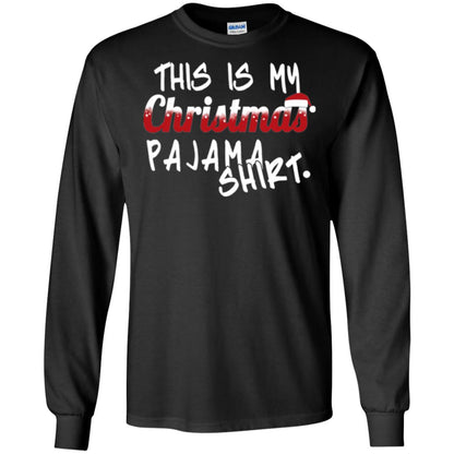 Christmas T-shirt This Is My Christmas Pajama Shirt Black