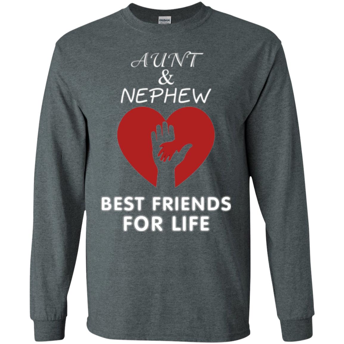 Family T-shirt Aunt And Nephew Best Friends For Life Dark Heather