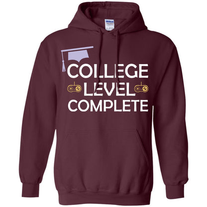 College Level Complete Funny College Graduation Shirt Maroon