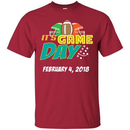 Football Lover T-shirt It_s Game Day February 4 2018 T-shirt Cardinal