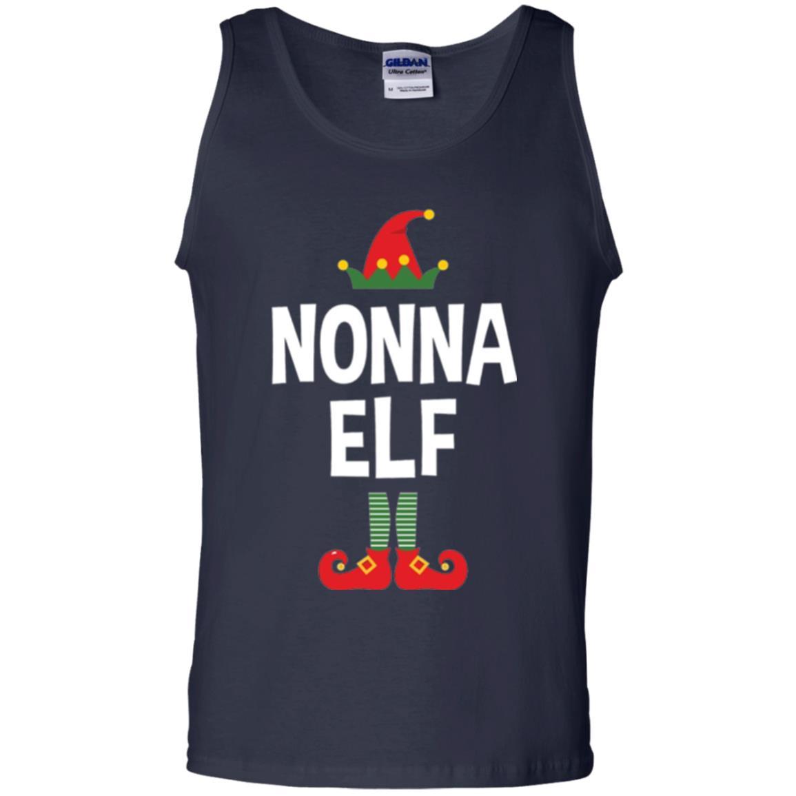 Christmas T-shirt Nonna Elf Christmas Pajamas Navy