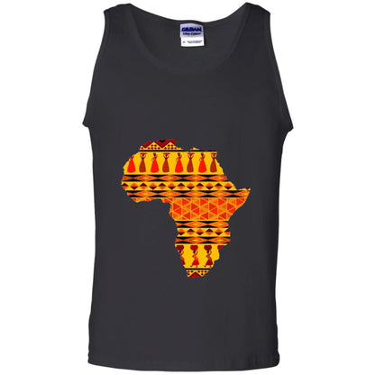 African Pride Ankara Tribal Pattern T-shirt Black