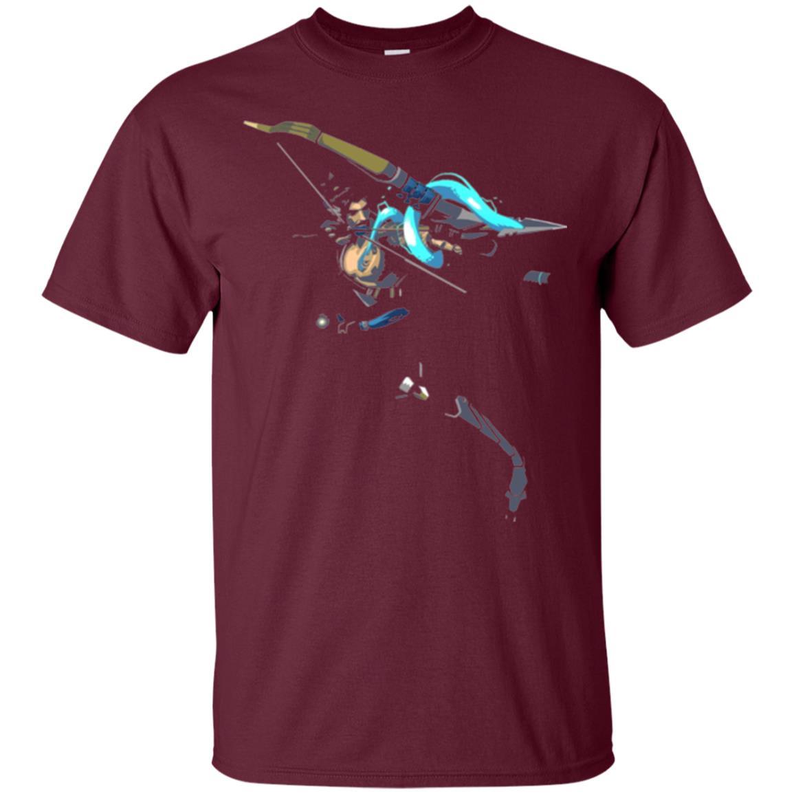 Overwatch Hanzo Dragonstrike Spray T-shirt Maroon