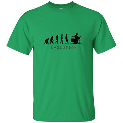 Drumming Lover T-shirt The Evolution Of The Drummer Irish Green