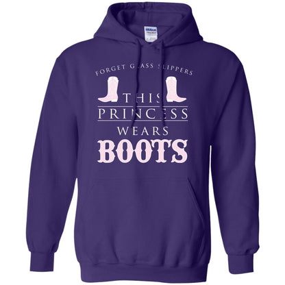 Forget Glass Slippers This Princess Wears Boots T-shirt Purple