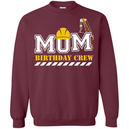 Mom Birthday Crew Mommy T-shirt Maroon