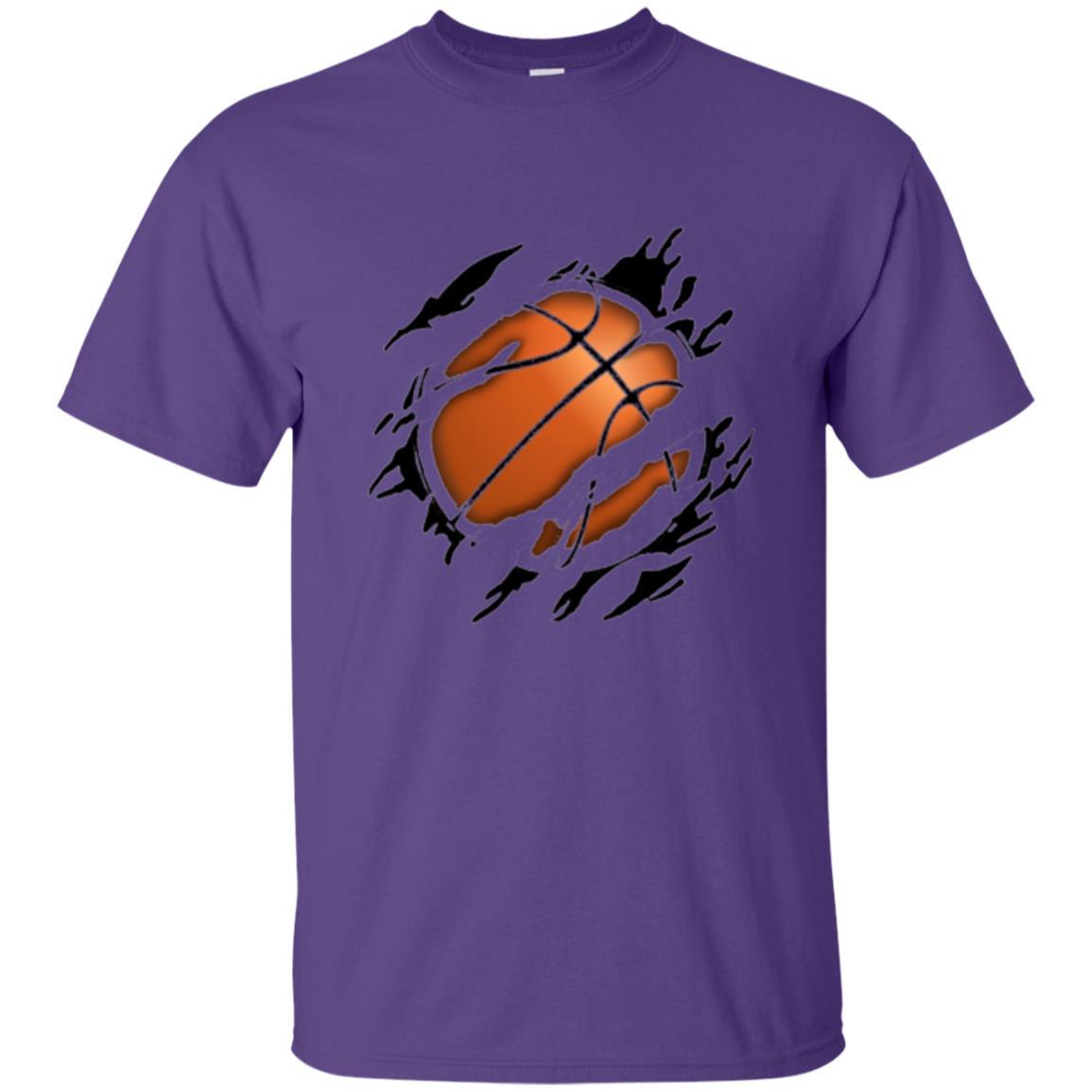 Basketball Lover T-shirt Basketball In Me Purple
