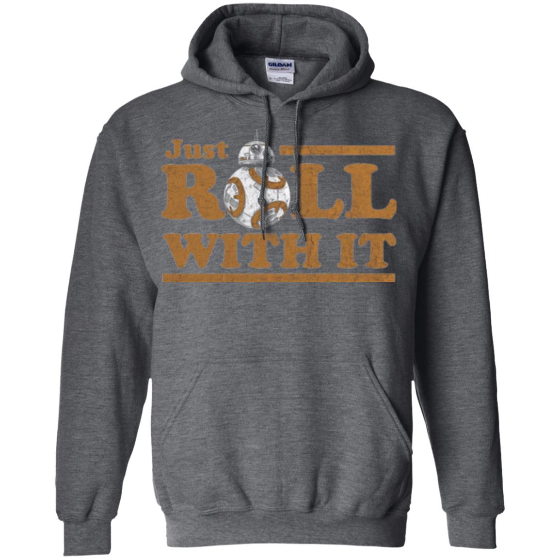 Movie T-shirt Just Roll With You Dark Heather