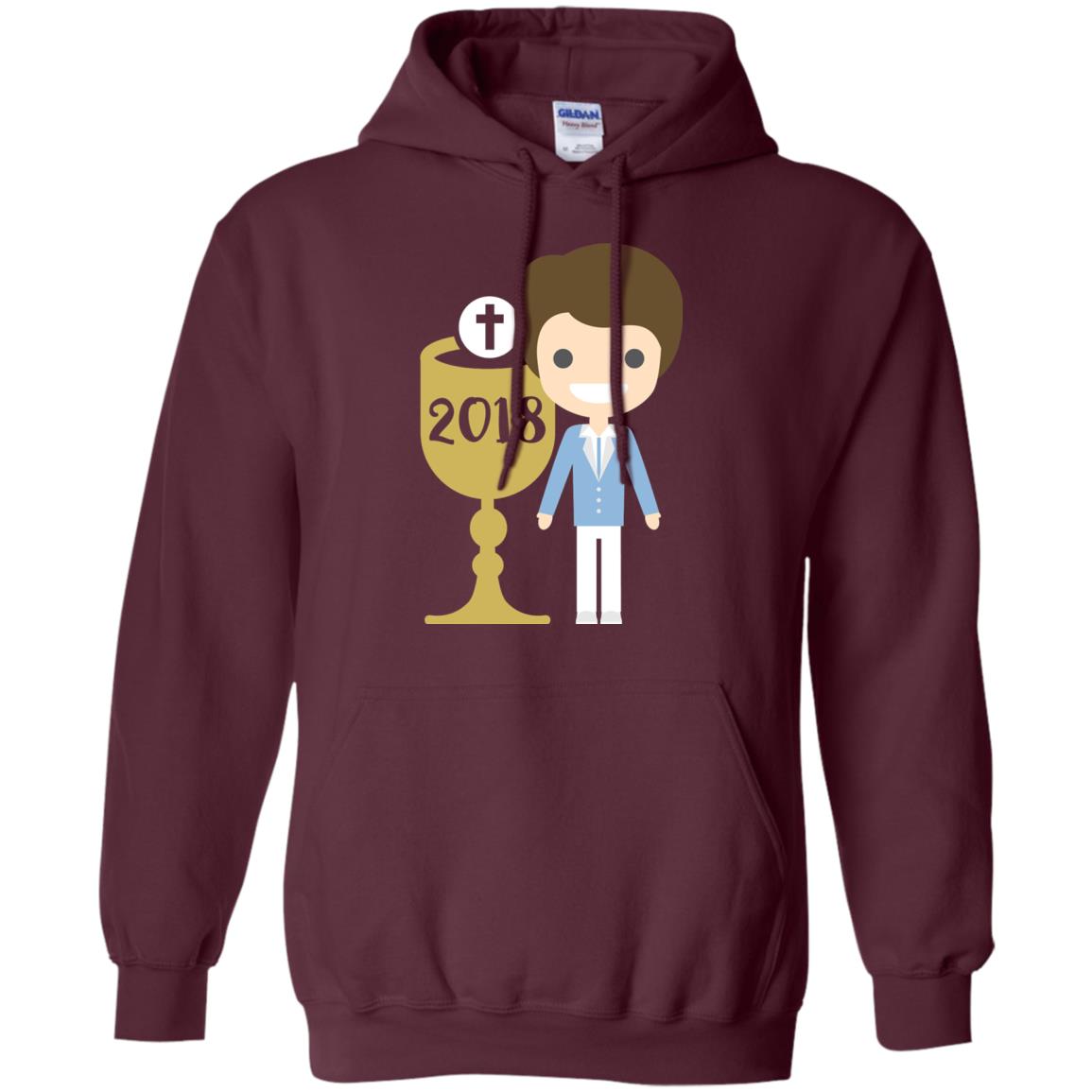 First Communion 2018 1st Holy Communion Shirt Maroon