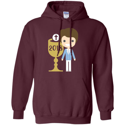 First Communion 2018 1st Holy Communion Shirt Maroon