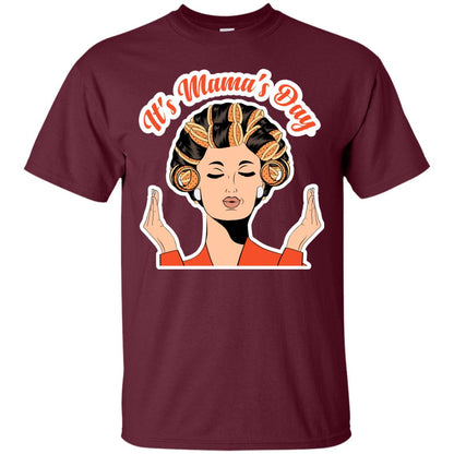 Its Mamas Day Mom Shirt Maroon