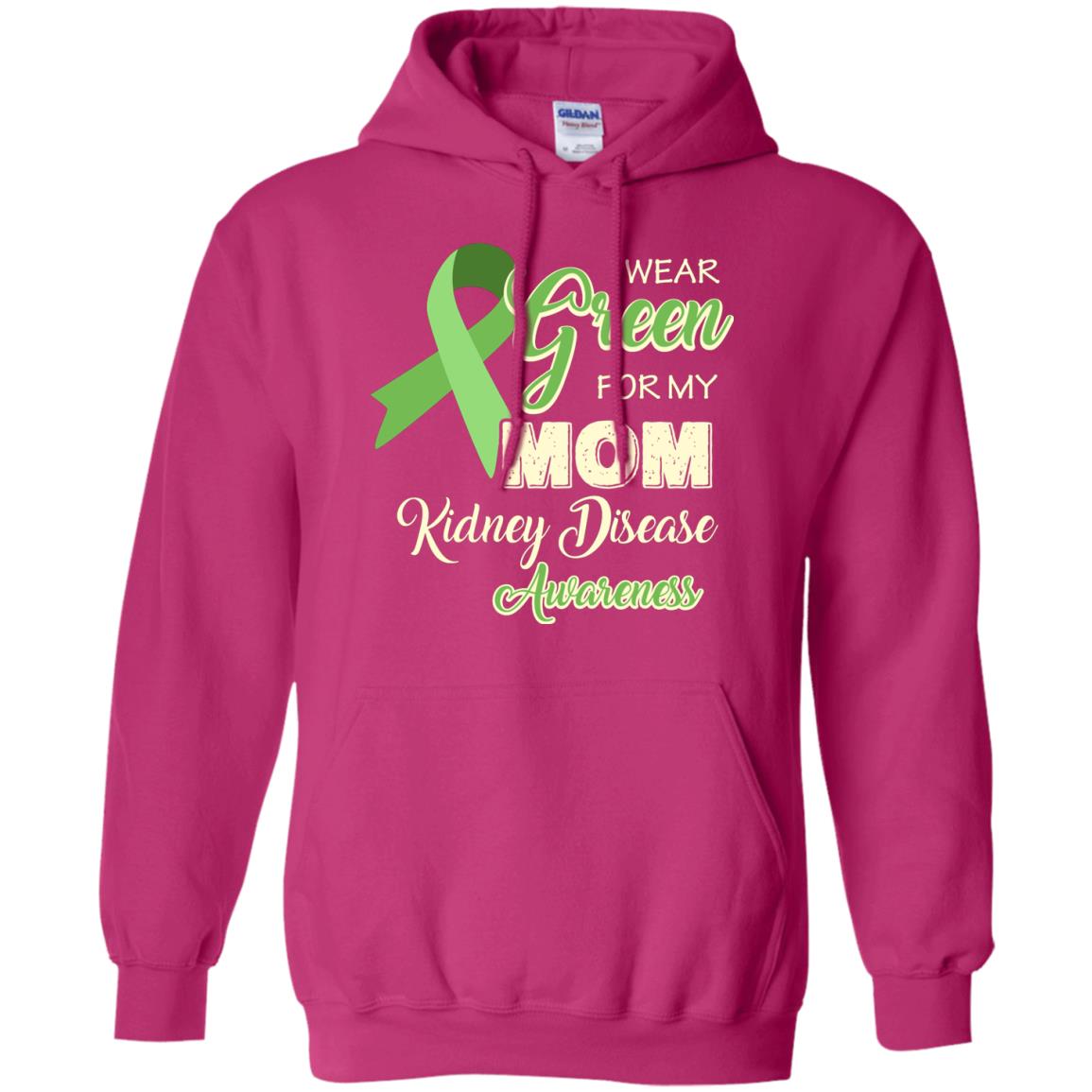 Kidney Disease Awareness T-shirt I Wear Green For My Kidney Disease Awareness Heliconia