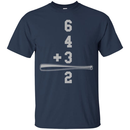 Baseball And Math Lovers T-shirt Navy