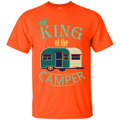 King Of The Camper Camping Lover Shirt Orange