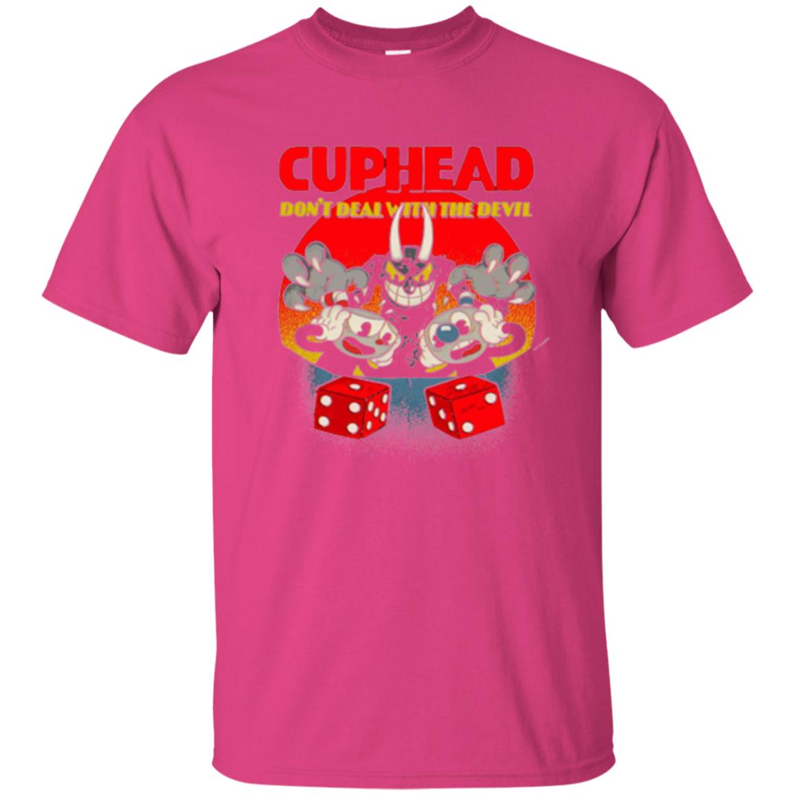 Gamer T-shirt Cuphead Don_t Deal With The Devil Heliconia