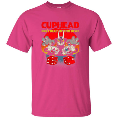 Gamer T-shirt Cuphead Don_t Deal With The Devil Heliconia