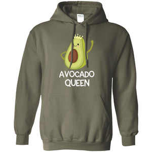 Avocado Queen Vegetarian Shirt For GirlsG185 Gildan Pullover Hoodie 8 oz.