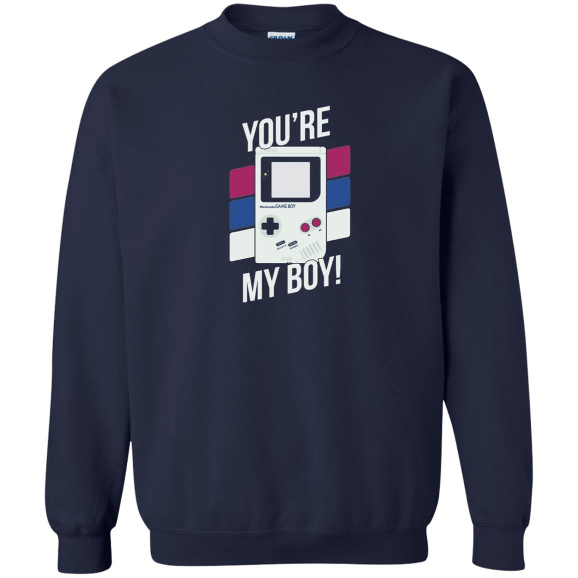 You_re My Boy Stripe Graphic Game Shirt For Boy Navy