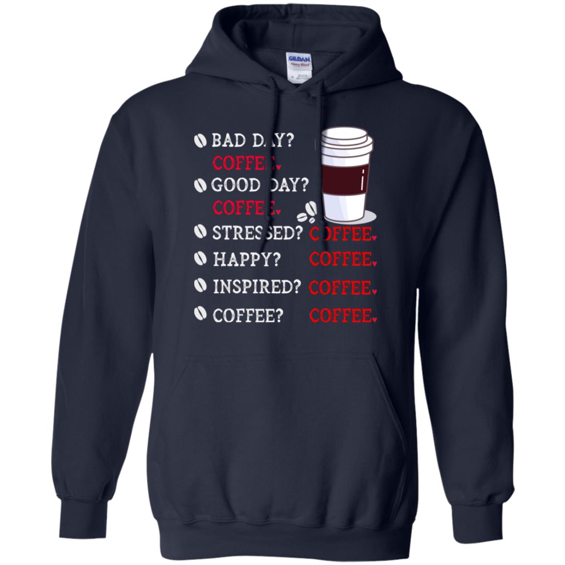 Coffee Idea Gift Shirt For Mens Womens Navy
