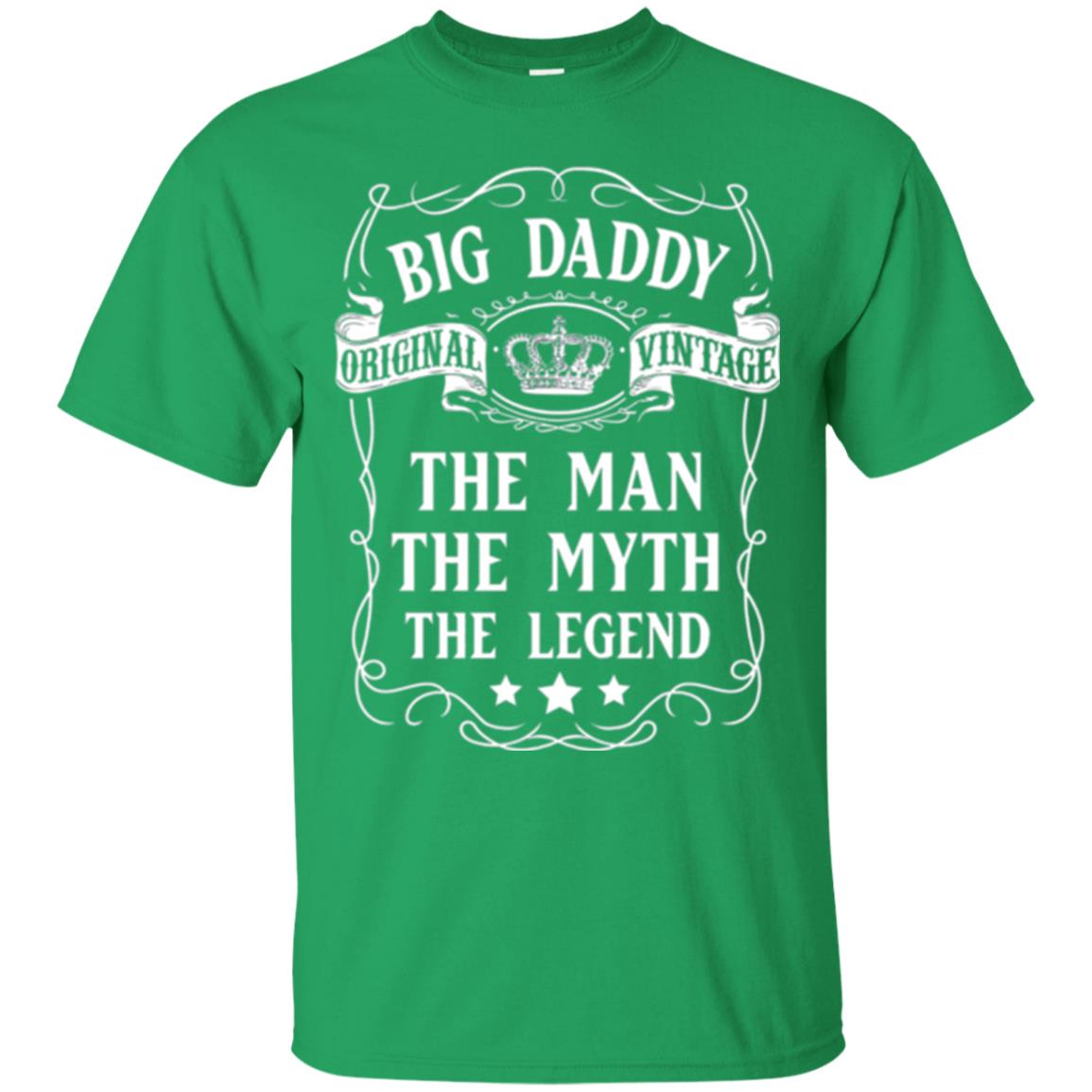 Big Daddy Original Vintage The Man Myth Legend Grandfather T-shirt Irish Green