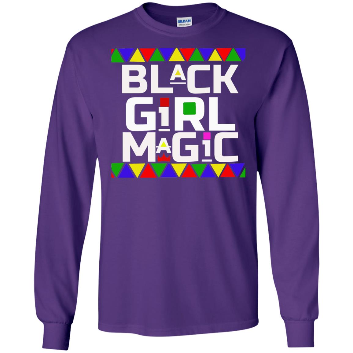 Black Girl Magic Black History African Pride T-shirt Purple