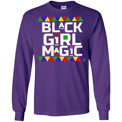 Black Girl Magic Black History African Pride T-shirt Purple