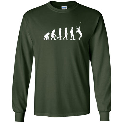 Evolution Of Tennis Player T-shirt Forest Green