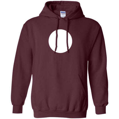 Big White Dot T-shirt Maroon