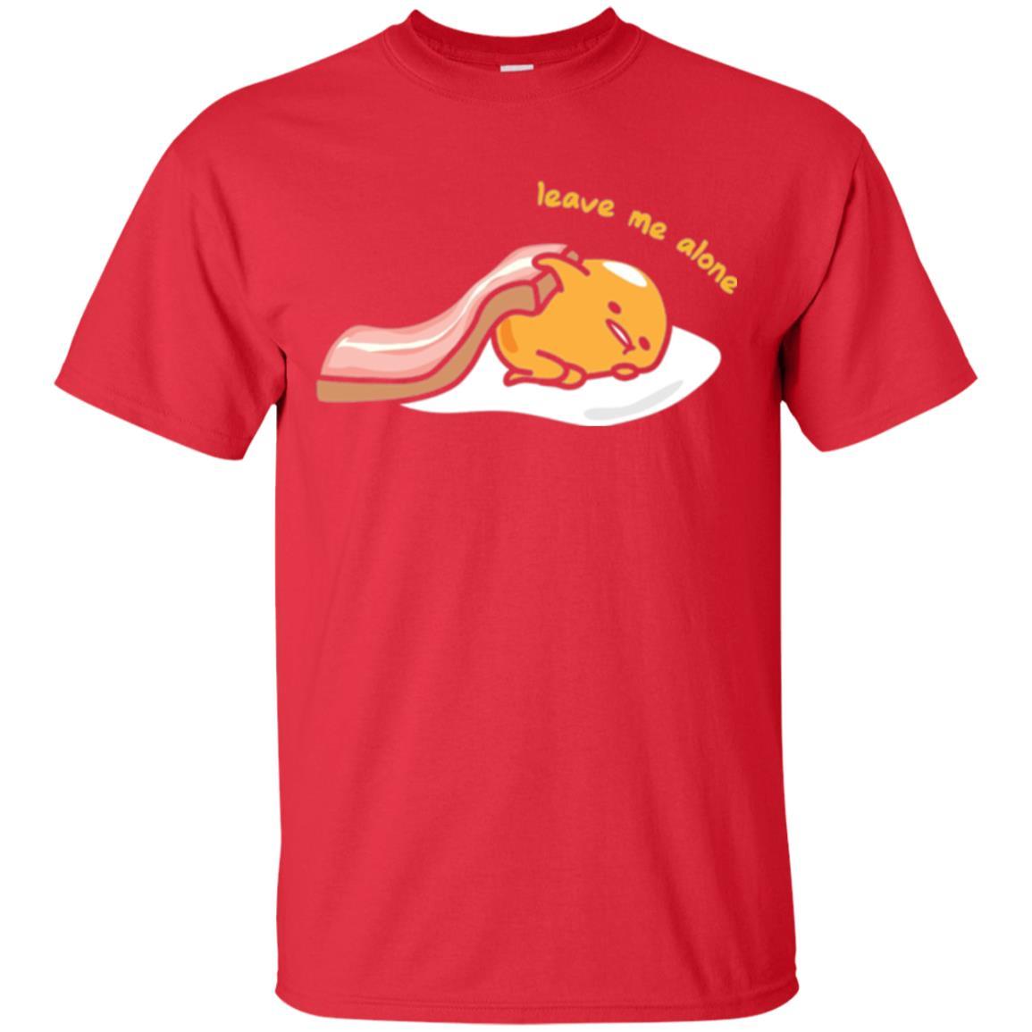 Film T-shirt Gudetama Leave Me Alone Red