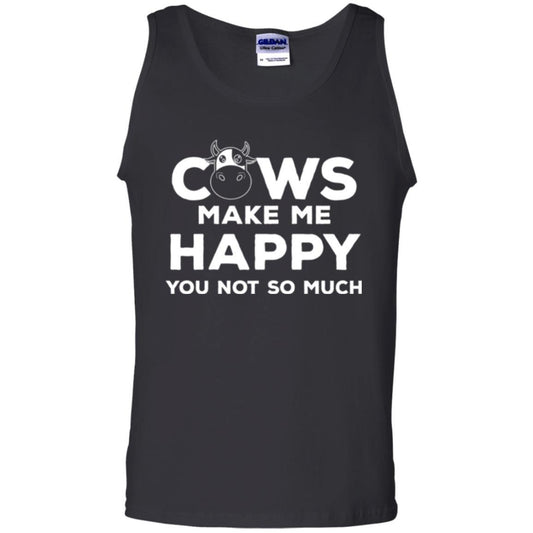 Cows Lover T-shirt Cow Make Me Happy You Not So Much Black