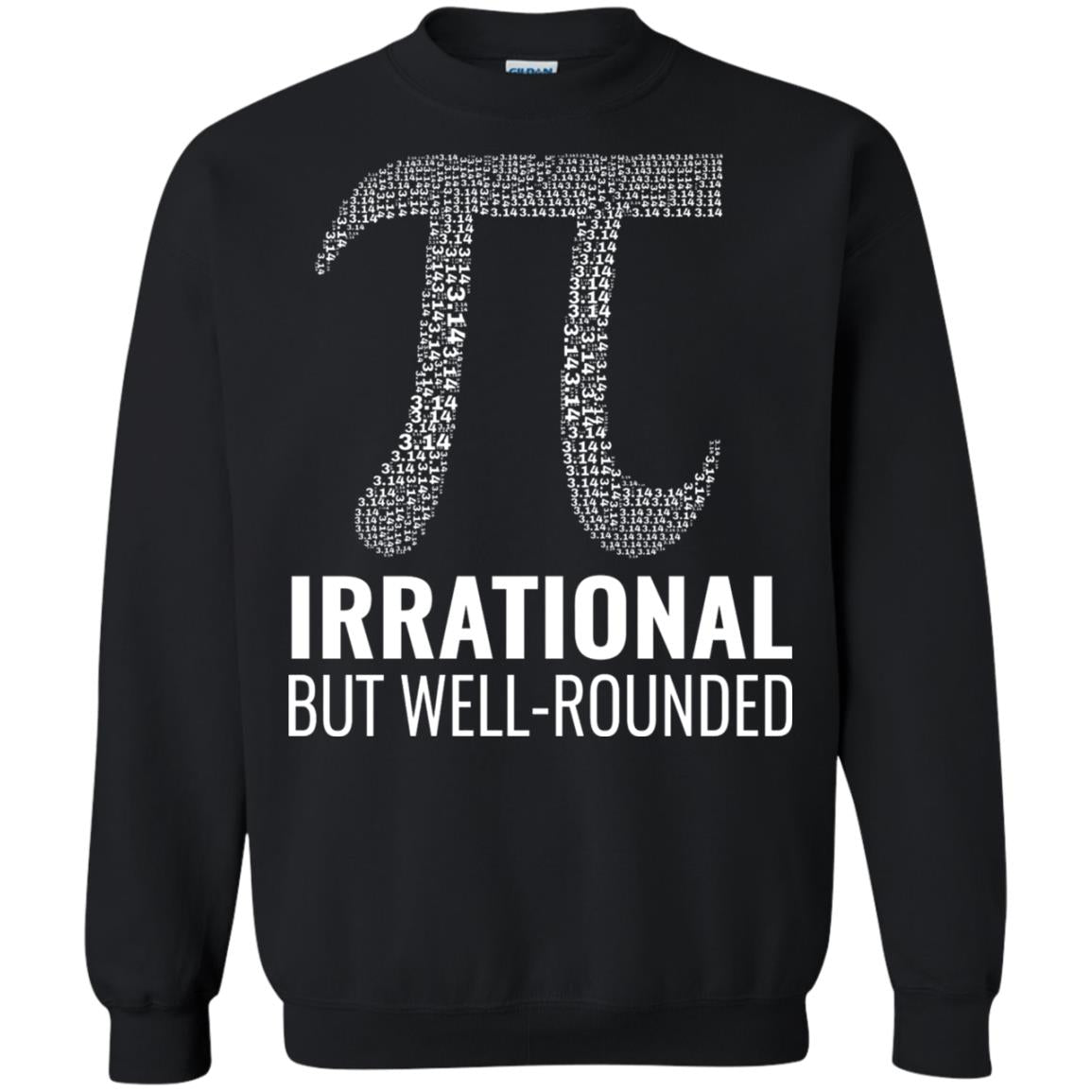 Funny Pi Shirt Irrational But Well Rounded Black