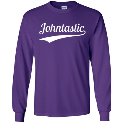 Funny John T-shirt Johntastic Purple