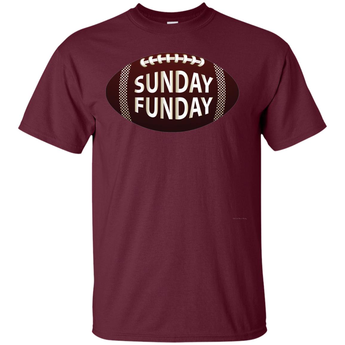 Sunday Funday Football T-shirt Maroon