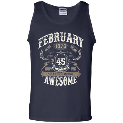 February 1973 45 Years Of Being Awesome T-shirt 45 Years Old Navy