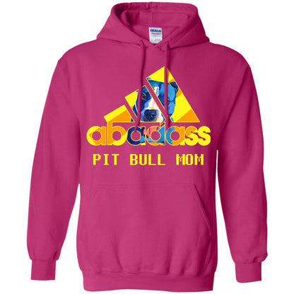 Abadass Pit Bull Mom Mommy Loves Pitbull Shirt Heliconia