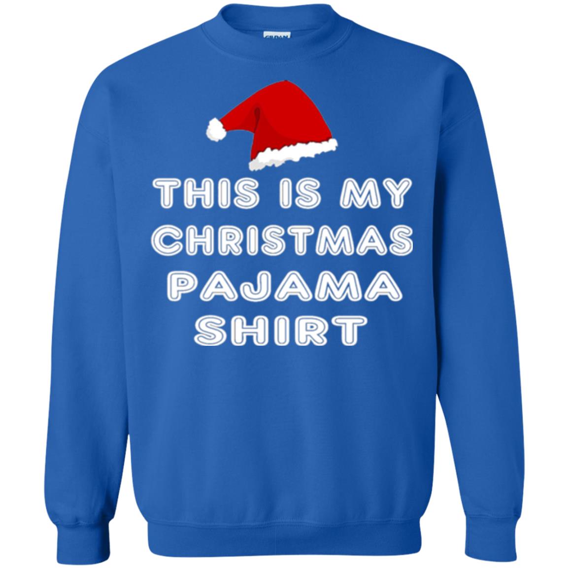 Christmas T-shirt This Is My Christmas Pajama Shirt Royal