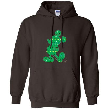 Disney Mickey Mouse Christmas Lights T-shirt Dark Chocolate