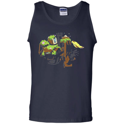 Film T-shirt Bastion Overgrown Spray T-shirt Navy