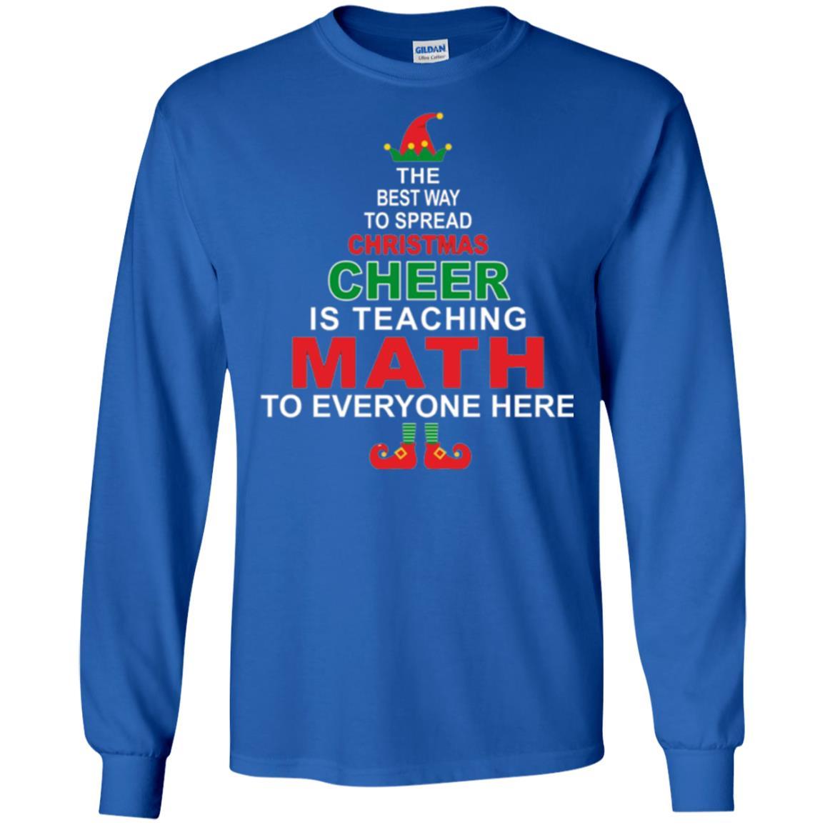 Elf Christmas T-shirt Math Teacher Christmas T-shirt Royal