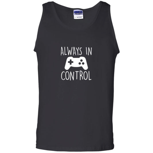 Gamer T-shirt Always In Control Video Game Black