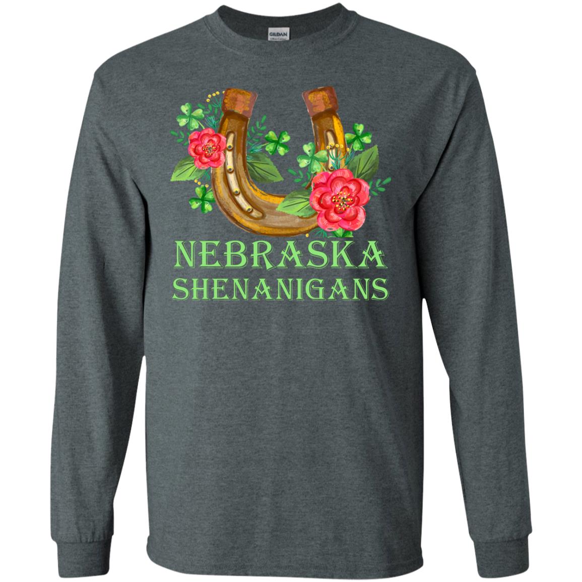 Horse Lover T-shirt Nebraska Shenanigans Dark Heather