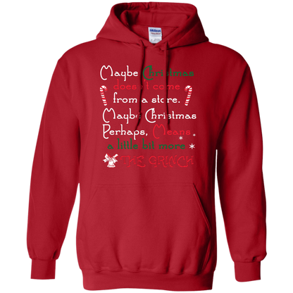 Christmas T-shirt Maybe Christmas Doesn't Come From A Store Red