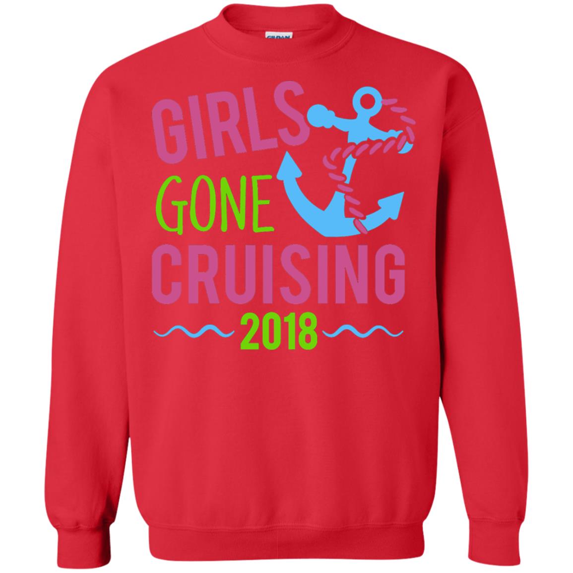 Girls Gone Cruising Girls Trip Cruise T-shirt Red