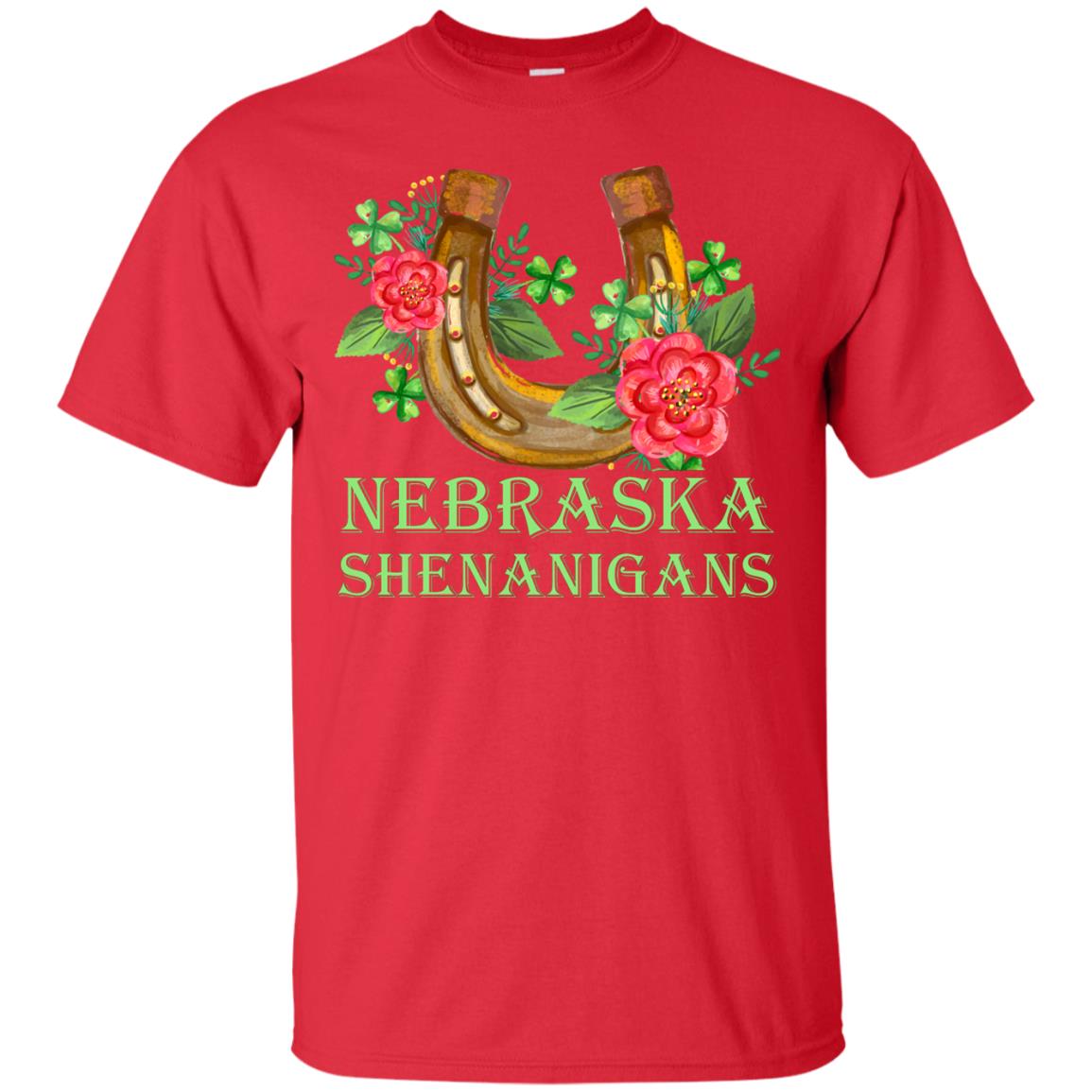 Horse Lover T-shirt Nebraska Shenanigans Red