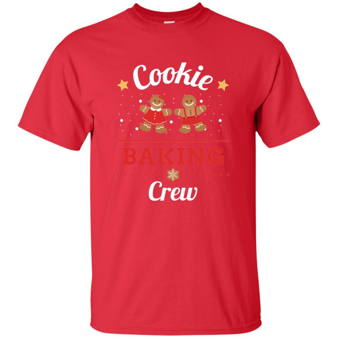 Christmas T-shirt Gingerbread Cookie Baking Crew Red