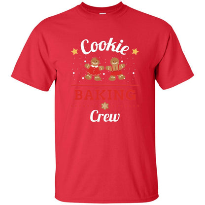 Christmas T-shirt Gingerbread Cookie Baking Crew Red