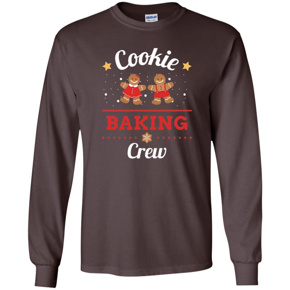 Christmas T-shirt Gingerbread Cookie Baking Crew Dark Chocolate